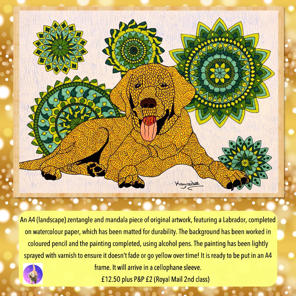 KaysArtsnCrafts's tweet photo. Who loves a Labrador? 🐶
#dogs #petpages #Christmas #Christmasshopping #dogincontrol #birds #decorations #handmade #SmallBusiness #crafts #arts #art #ForSale #zentangle #zentangleart #mandala #mandalaart #creative #artwork #dotpainting #htlmp https://t.co/ZrFJuwa6CJ