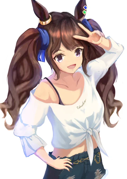 私服かわいい…かわいくない?
#ウマ娘 #トーセンジョーダン 
