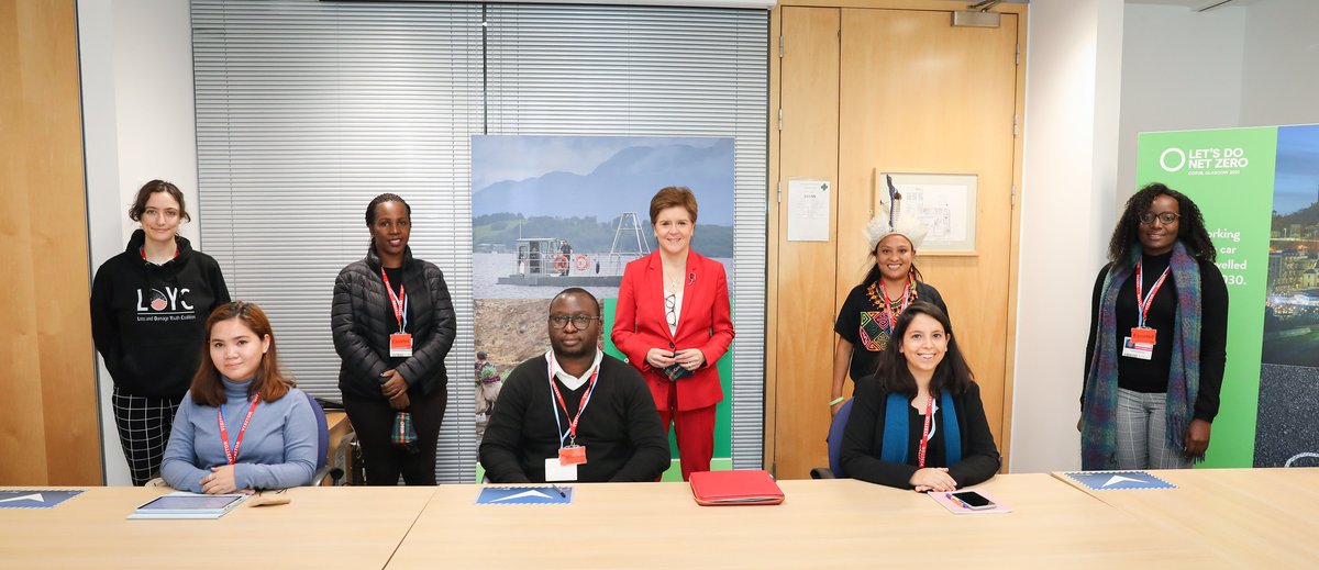 FM <a href="/NicolaSturgeon/">Nicola Sturgeon</a> spent the morning hearing voices from the Global South.

She met with small island states alongside <a href="/IslandsInnovate/">Island Innovation 🏝️</a> and <a href="/ccs_accelerator/">Caribbean Climate-Smart Accelerator</a>.

FM then joined <a href="/sccscot/">Stop Climate Chaos Scotland</a> and partners to discuss how <a href="/scotgov/">Scottish Government</a> can support the response to Global South needs.