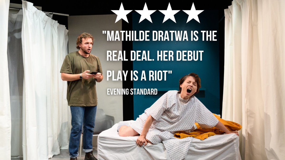 ⭐️⭐️⭐️⭐️ @EveningStandard 

"Milk &amp; Gall announces a unique new talent with a bang… 
The return of venues like Theatre503, who punch above their weight and nurture talent, should be celebrated as much as the West End."

standard.co.uk/culture/theatr…