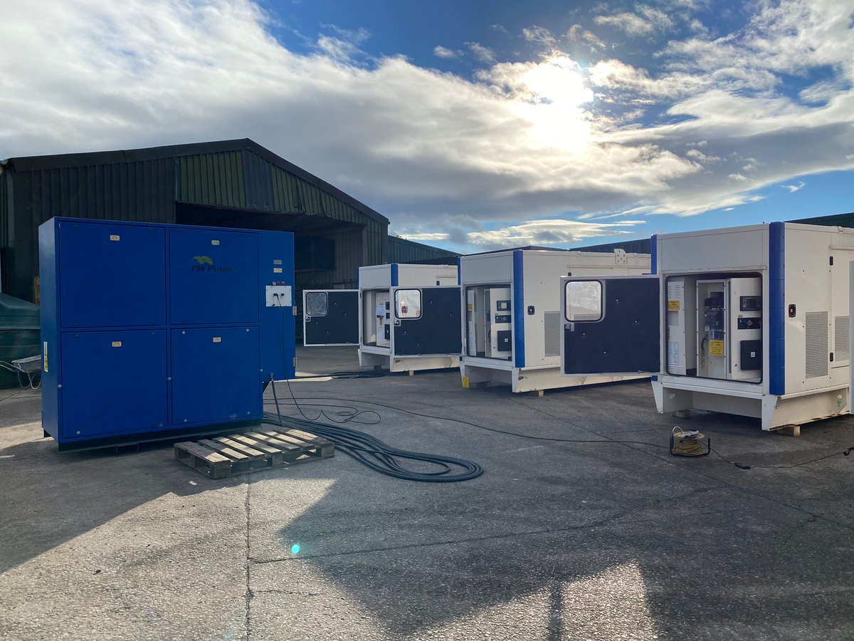 FWPowerUK's tweet photo. FW Power have multiple 500 kVA Perkins / FG Wilson Used Diesel Generators for sale.
Ran less than 250 hours.
Ex Grid application.
Excellent condition.
The first batch has been removed and we have them at our yard in Cheshire.

01270 821419
sales@fwpower.co.uk https://t.co/abuBYruGbZ