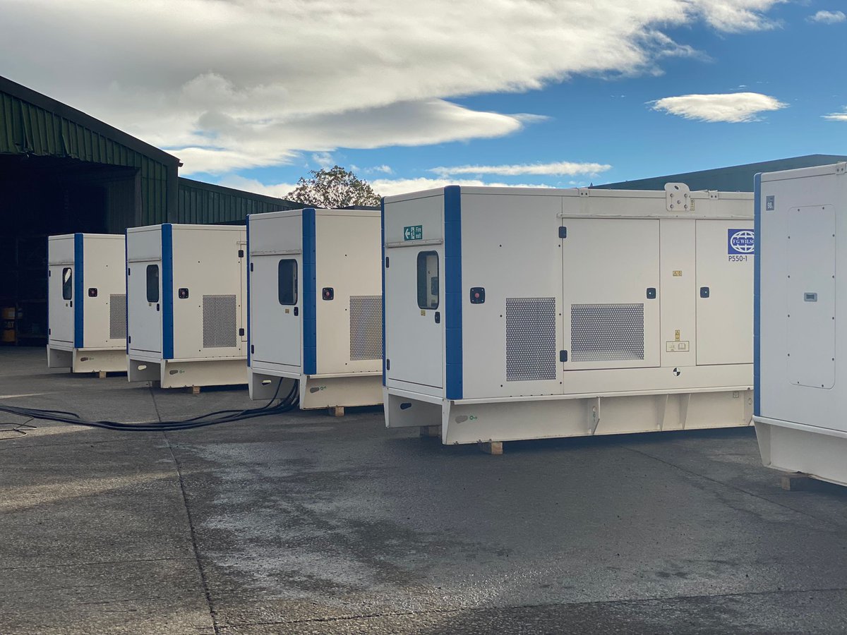 FWPowerUK's tweet photo. FW Power have multiple 500 kVA Perkins / FG Wilson Used Diesel Generators for sale.
Ran less than 250 hours.
Ex Grid application.
Excellent condition.
The first batch has been removed and we have them at our yard in Cheshire.

01270 821419
sales@fwpower.co.uk https://t.co/abuBYruGbZ