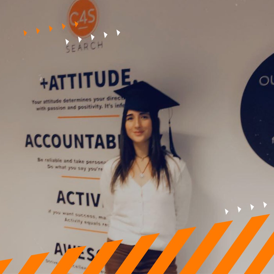 C4SCareers's tweet photo. Congratulations to Lucy for graduating our Legacy programme 👏 🎓 
 
An outstanding start to her C4S career, lots of candidates placed with new partners and working hard towards her promotion 🚀 
 
Keep up the great work Lucy 🤝 
 
#promotion #career #careerdevelopment https://t.co/owoWSCnRzP