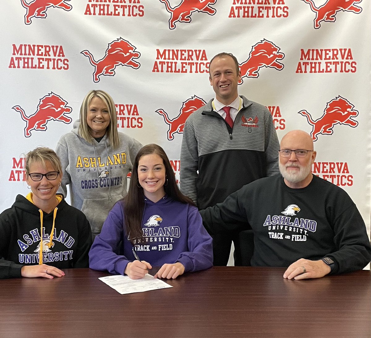 Minerva_XC's tweet photo. Congratulations to Abby Wheeler as she signs her letter of intent to participate in track &amp; field at Ashland University! #goeagles https://t.co/LZDHhoV9GV