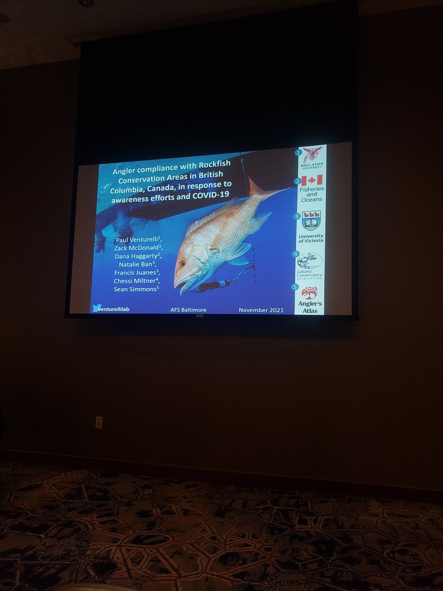 ScienceShayna's tweet photo. Happening soon!! @venturellilab presenting on Angler Compliance with Rockfish Conservation Areas. #MyCatch is a research collaborator for this project and we are looking forward to seeing it #anglerdata #scicomm https://t.co/3l70yq1ZPX