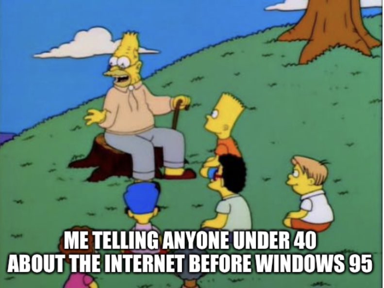 BobGermanovich's tweet photo. This is too real for us GenX people. #GenX #internet #oldcomputing #irc #compuserve #bbs #greenscreens https://t.co/mv2oi4zmlf