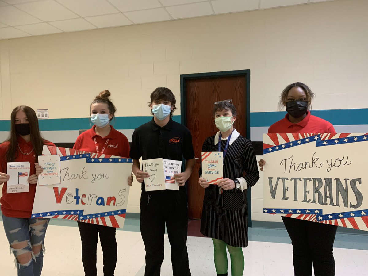 west_fccla's tweet photo. Celebrating our Wonderful Veterans.
Thank you for all you do!@WjhsNc https://t.co/uVNzcBYGmI