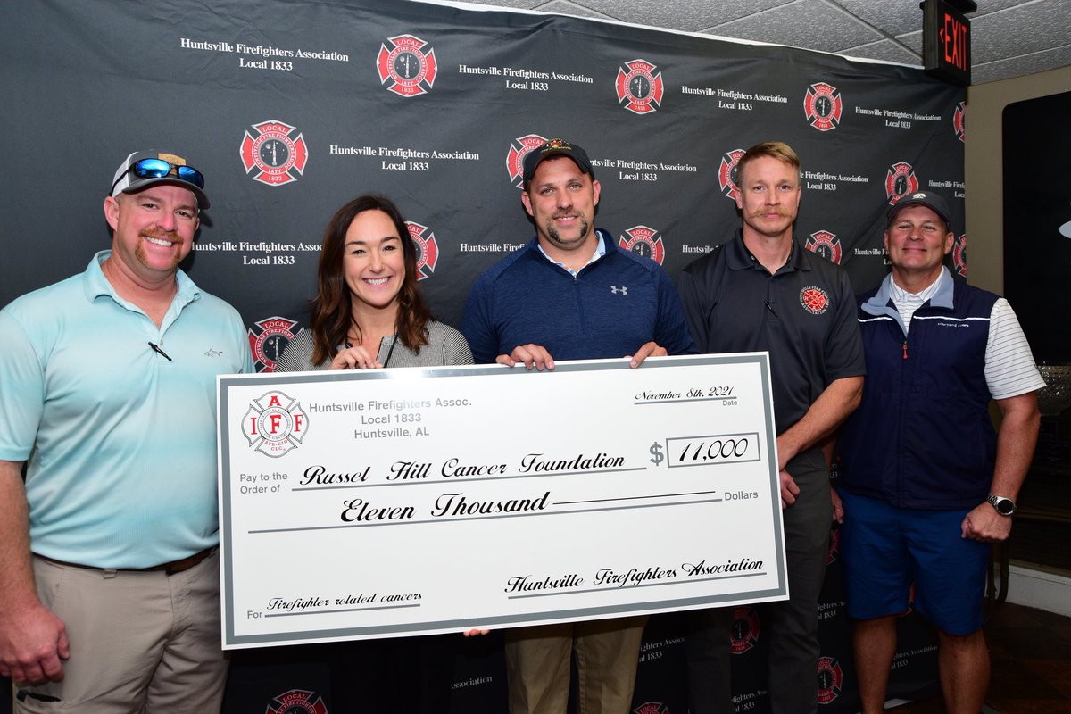 HFFA1833's tweet photo. On this past Monday, we hosted our 1st inaugural Golf Tournament. Proceeds raised from the tournament were donated to the Russell Hill Cancer Foundation.
•
•
#Local1833 #HuntsvilleCountryClub #RusselHillCancerFoundation #HFFA https://t.co/PL9Wb0qUdL