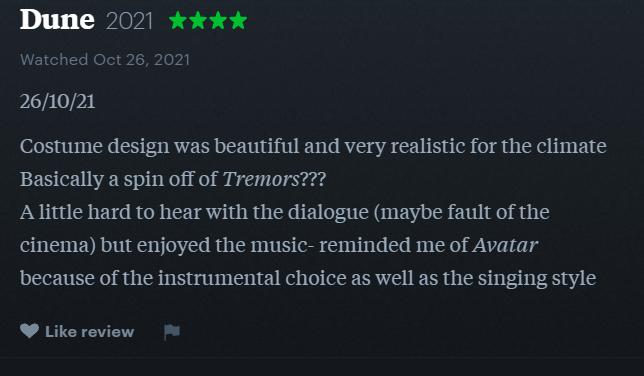 WheelsThaKid's tweet photo. Scrolling thru Letterboxd and found this review lmao https://t.co/mVak9337kp