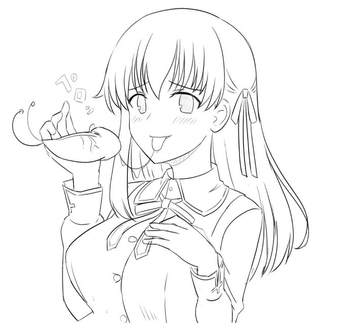 TLを見てちょっと描きたくなったので桜(臓硯)の下書きです! そのうち塗れたら良いなです! 