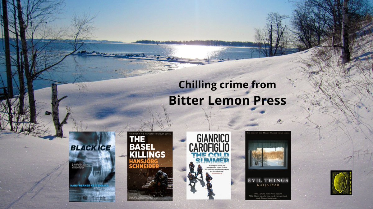 bitterlemonpub's tweet photo. Time to turn the heating up? ☃️ Grab one of these chilling crime thrillers and settle down by the fire 🔥 More details here 👉 https://t.co/vef2MUeoLZ #CrimeFiction #thrillers #Italy #Switzerland #Germany #Finland https://t.co/tsn6Sjpihw