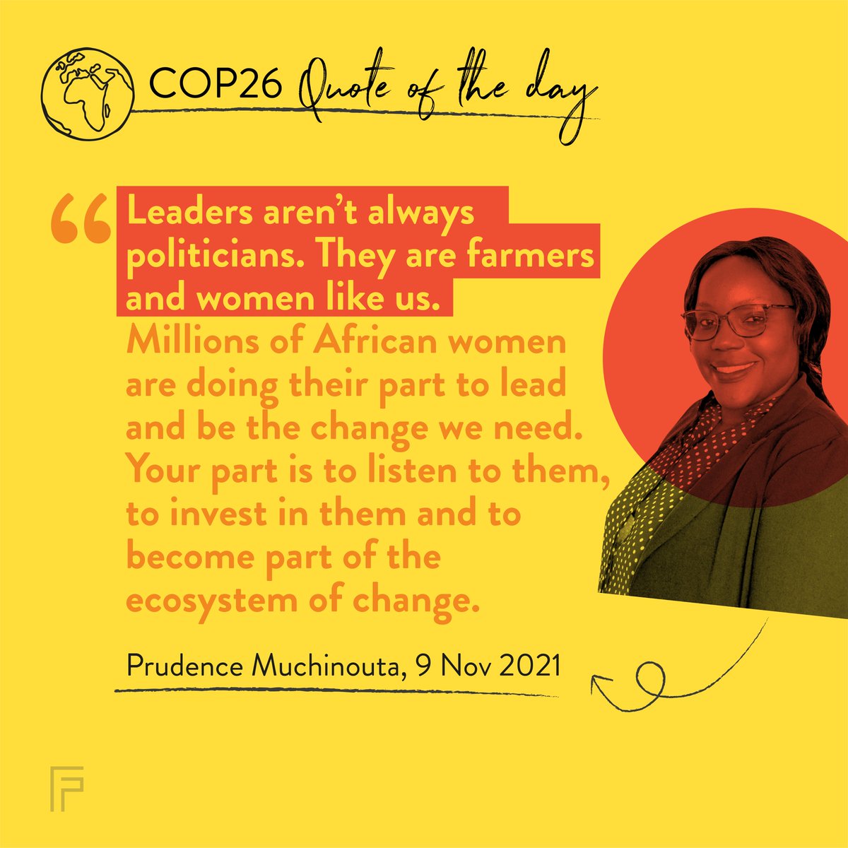 We’re loving all the brilliant women on panels at Cop26 speaking to some of the key issues we need to address, notably oceanographer Sylvia Earle speaking about industrial fishing and Prudence Muchinouta advocating for women in Africa who are leading the charge on climate action