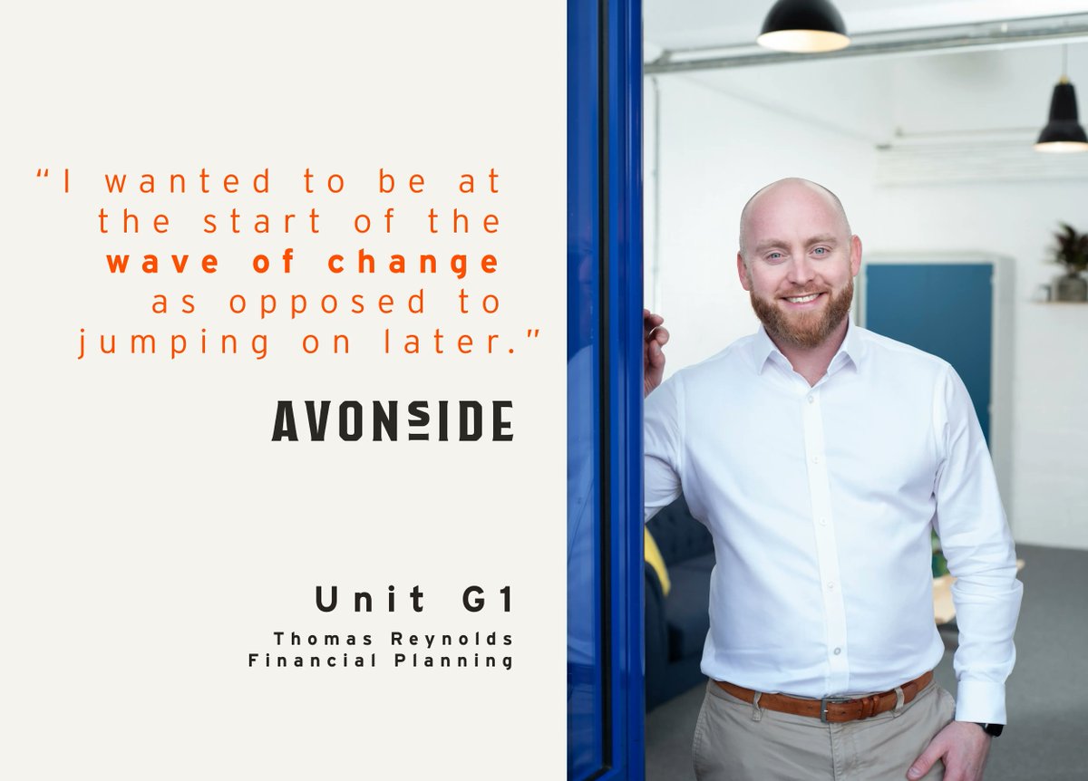 Meet Thomas Reynolds!  He set up his Financial Planning business at Avonside in September. Hear why he made that decision and more of his story on Facebook and Instagram #avonsidewilts buff.ly/3D2RzLA