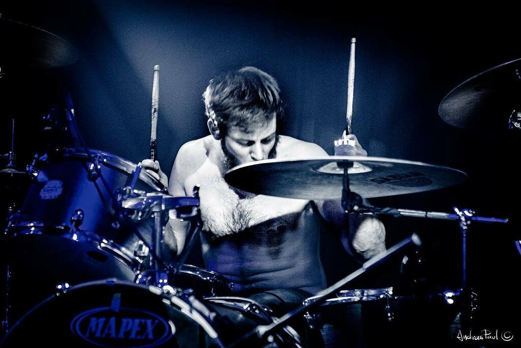 Kissing the drum! The magic drummer of the Voodoogroove ! kickin it back in 2017 then called Proud now <a href="/festcamden/">Fest</a> #magicdrummer #johnnycageandthevoodoogroove #concertphotography #londonlive #prepandemic #gigphotography #kissingdrums #livemusicphotograph… instagr.am/p/CWGGNF1NMwX/