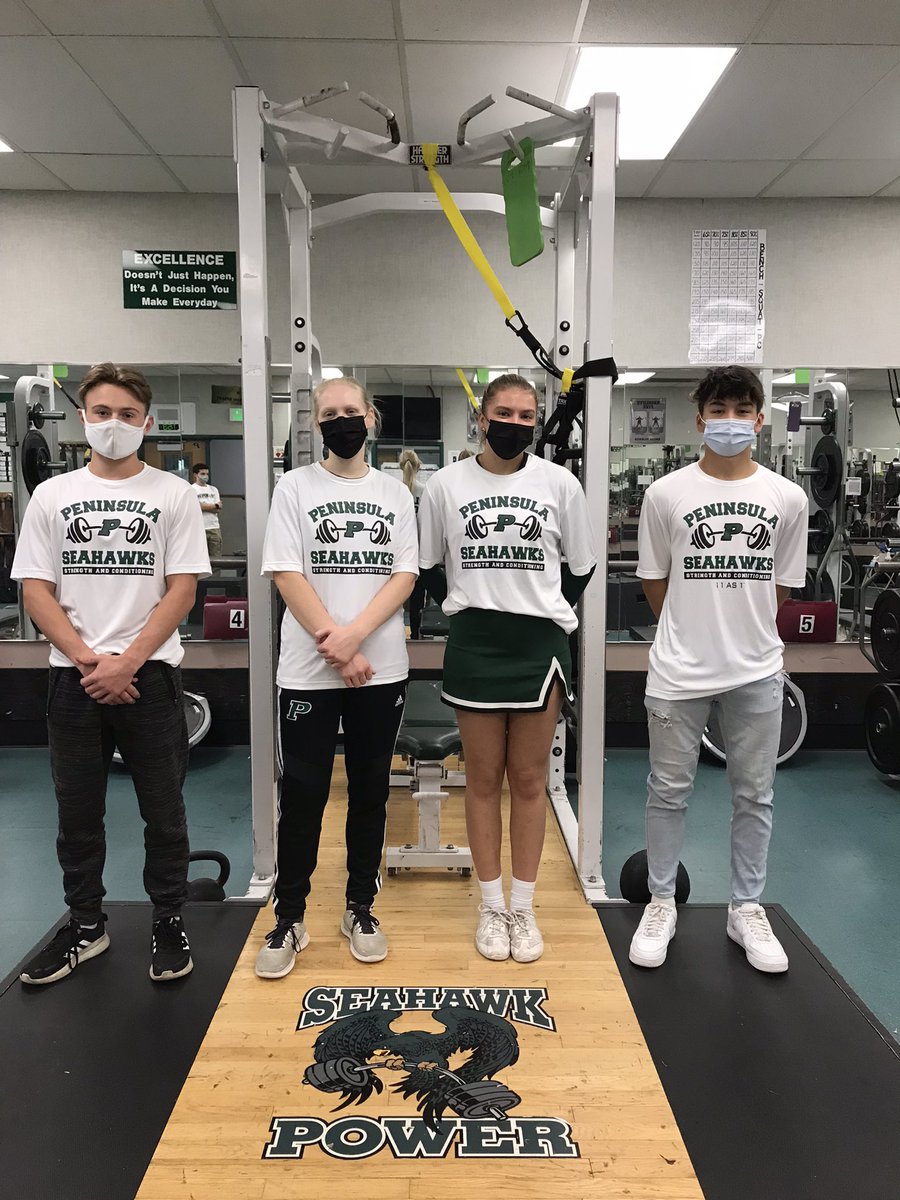 MoVWinquist's tweet photo. And … Congrats to our October Lifters of the Month. Aidan, TK, Liv, and Cole. #WellEarned. #LeadershipThroughExample. #AthleticPerformance #PeninsulaProud https://t.co/8OqieGJF3r