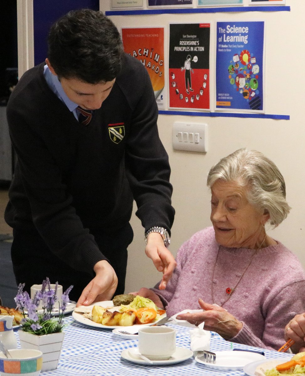 KennetSchool's tweet photo. Grubs up! This lunchtime pupils hosted another of our free community lunches, welcoming local senior citizens. If you would like to attend a future lunch and meet our pupils, please contact us: office@kennetschool.co.uk (dates on website) #KennetCommunity https://t.co/GtV1tKckr3
