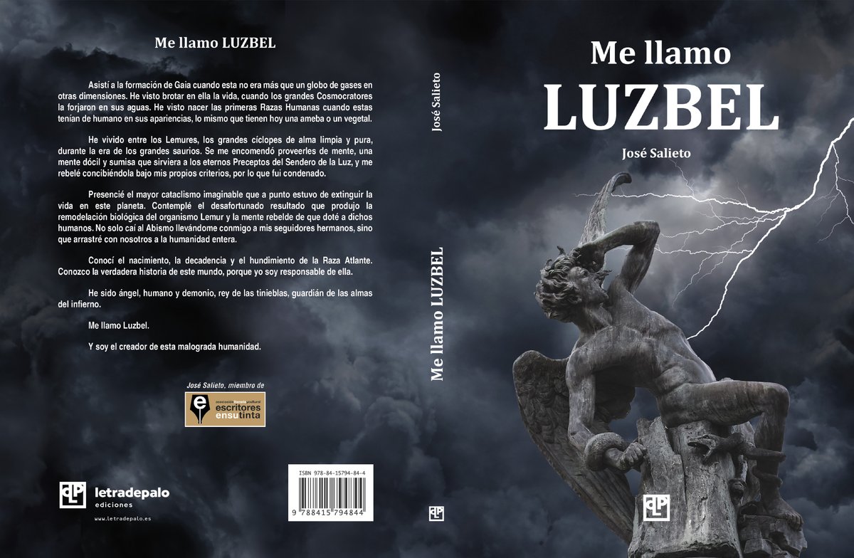 JoseSalieto's tweet photo. ¿Creías que ninguna historia más te volvería a sorprender? Descubre un concepto nuevo: la historia de la humanidad y del ángel Luzbel, bajo su propio punto de vista, contada en primera persona. ¿Te atreves?
https://t.co/2DdMMZcQFx 
@Letradepalo
#LibrosRecomendados https://t.co/x6vspIR0Wc