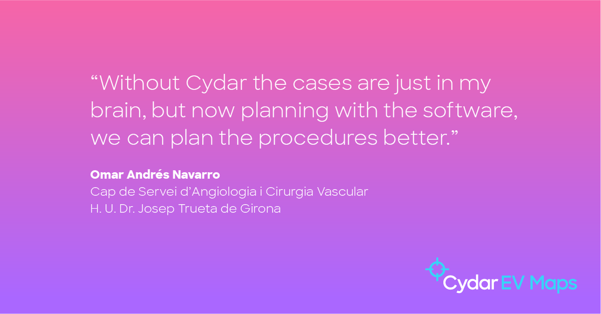 CydarMedical's tweet photo. Cydar EV Maps - enabling accurate planning and real time procedural decision making.

#IntelligentMaps #SurgicalAugmentedIntelligence #CydarEVMaps #Reliability #AorticTherapy #VascularSurgery #Endovascular https://t.co/0v2VlH9rYV