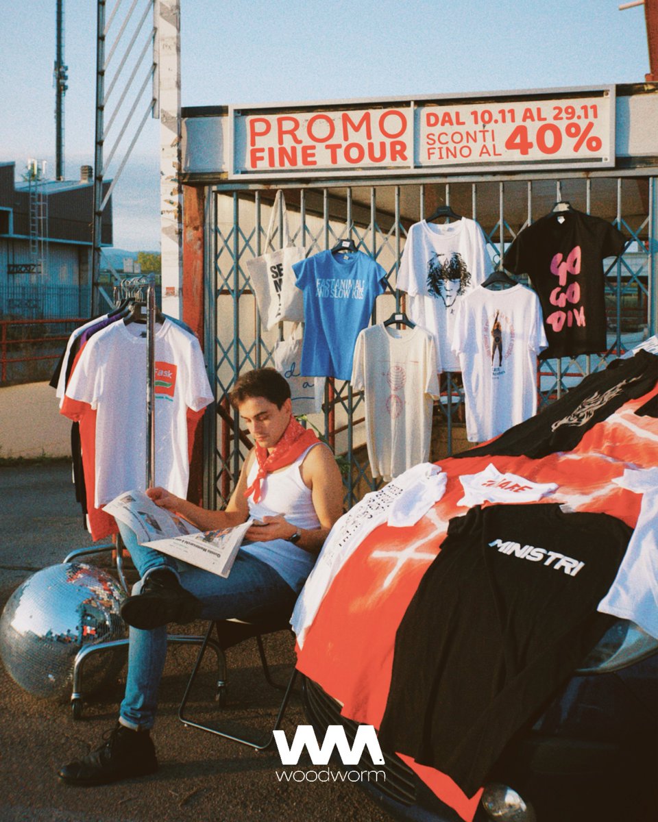 woodwormusic's tweet image. ⚠️ PROMO FINE TOUR fino al 40% di sconto per il merch di #motta #fask #fastanimalsandslowkids #lrdl #larappresentantedilista #giancane #edda #campos #ministri 

🔥 woodworm-music.com/shop/
