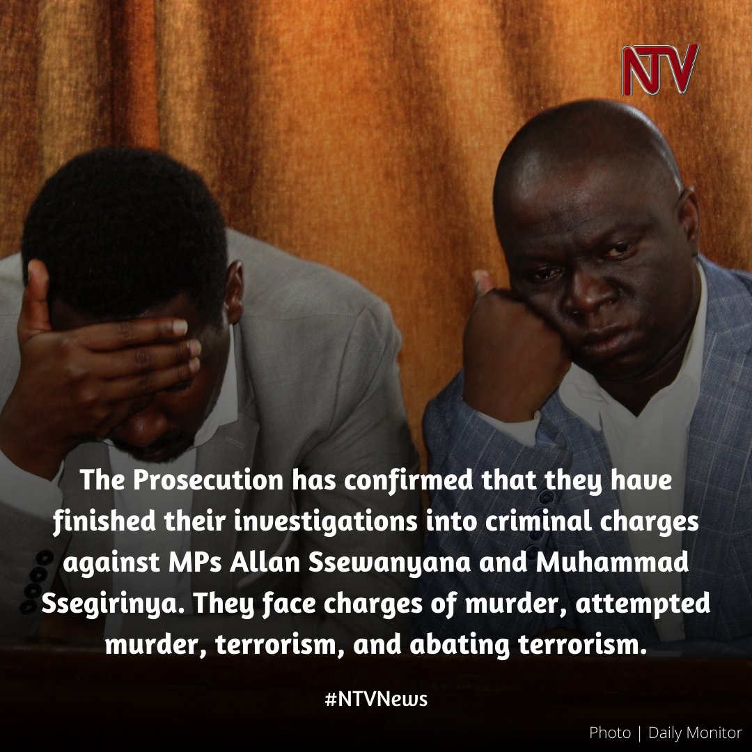 ntvuganda's tweet photo. Ssewanyana and Ssegirinya's defence lawyer and Kampala woman MP Shamim Malende says that she is receiveing threats from unknown individuals. She says that the individuals are asking her to leave the case #NTVNews

More 👉 https://t.co/1DgDK7beHW https://t.co/H2t3JM4Sw1