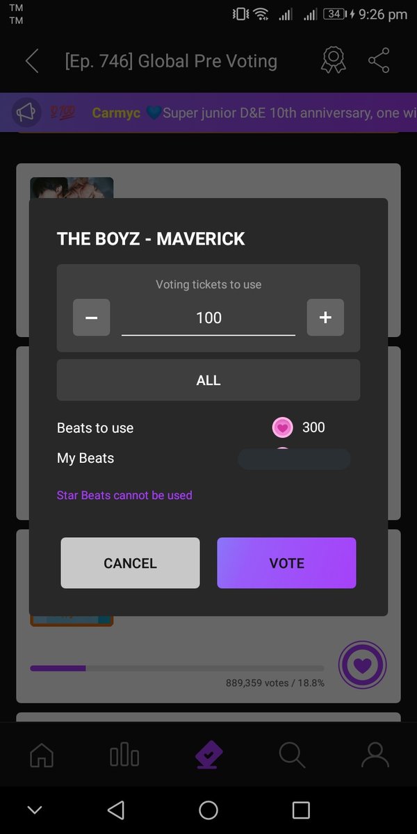 kpopvotesell's tweet photo. Congratulations to THE BOYZ! Here's your free 300 beats 😊 https://t.co/znWuDy6Rxg