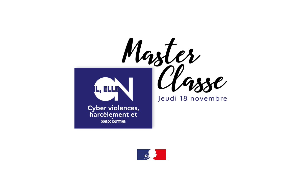 acversailles's tweet photo. #IlElleOn
Dans le cadre de la journée nationale de lutte contre le harcèlement, l’académie vous propose de participer à une masterclasse sur les cyber-violences qui interroge le rapport à l’intime et à l’image sur les réseaux sociaux.

📅18 novembre
📝https://t.co/hsR7yiKJb0 #NAH https://t.co/YHugnJFkNL
