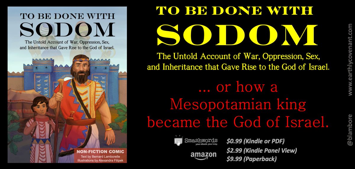 EarthlyCovenant's tweet photo. Good morning tweeps!

Why you need to consider this secular hypothesis?

Because it offers an efficient synthesis of the apparently irreconcilable maximalist and minimalist positions...

https://t.co/TCIpR1rKqt
https://t.co/RR7wInM0gR

#ToBeDoneWithSodom
#TheCovenantBook https://t.co/rL9KMx4c1t
