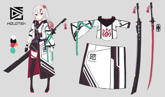 やっとあやめちゃんとミオちゃんのTek衣装改良版のデザインできた!
これをもとに後でイラスト描きます!! 