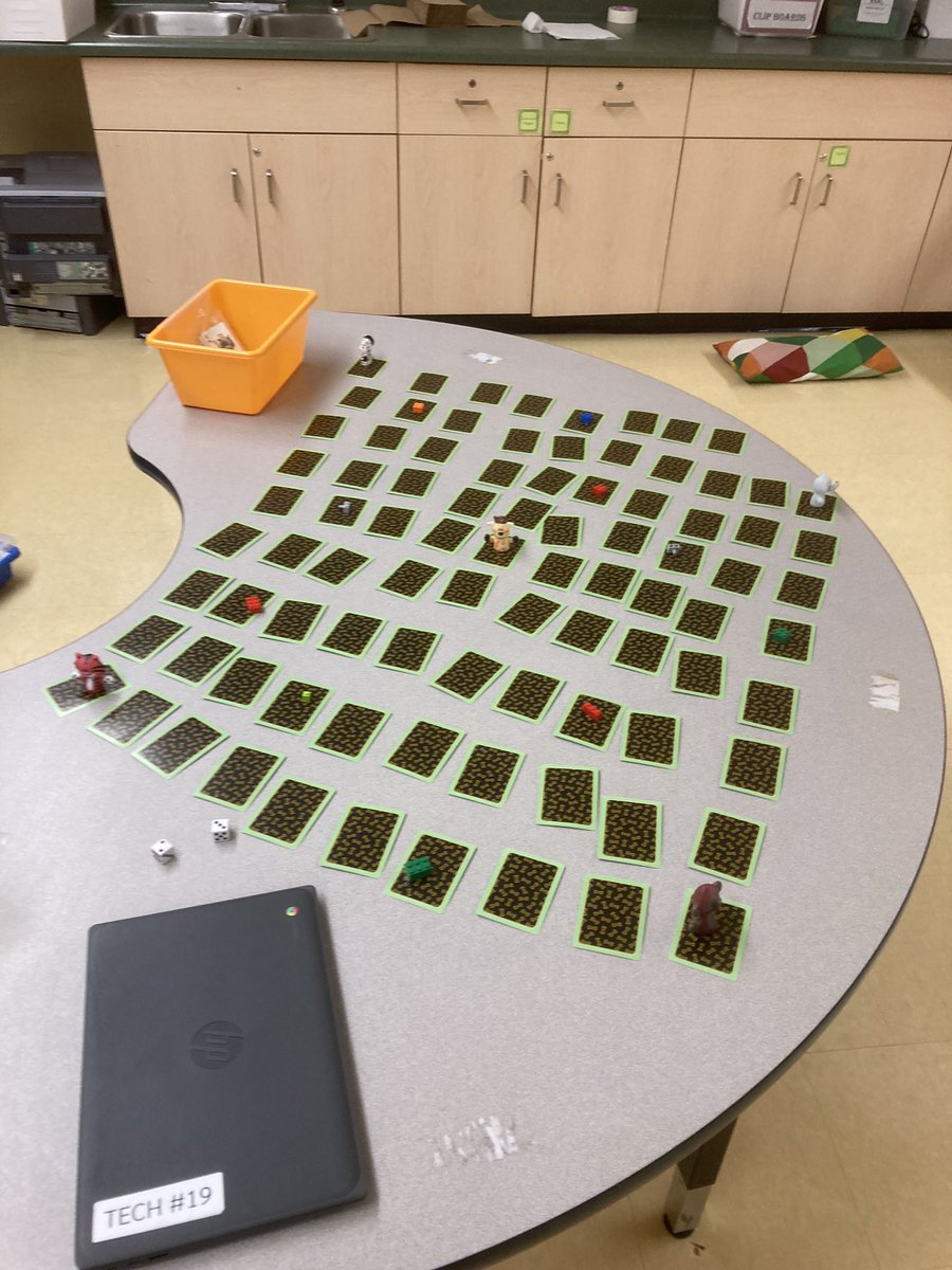 mspencer51's tweet photo. @newbie_codes @learningcode @peel21st Week 1 of a month of coding stations leading up to @LarkspurPS #HourOfCode during the first week of December.   Station 1 #Cubetto   Station 2 #unpluggedcoding Card coding.  Station 3 @PlayCraftLearn #minecraftforeducation So much exploring! https://t.co/82x3QUpNcZ