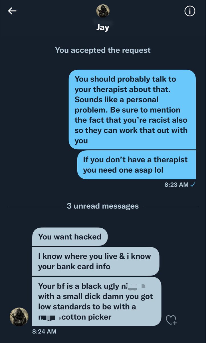 Foxytocinn's tweet photo. Normally I don’t post names along with these dms but I’ve seen this name around the D2 community a good bit so here’s a red flag for ya 

I hope he has the day that he deserves :) https://t.co/f2qE2aEMUf