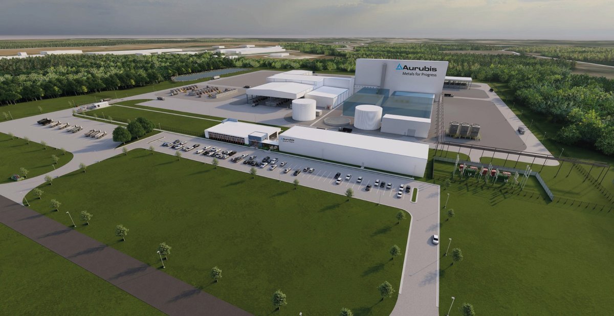 gdecd's tweet photo. .@Aurubis_AG, one of the leading recyclers of copper, precious metals, and non-ferrous materials worldwide, will invest $340 million (€300 million) in a state-of-the-art recycling and secondary smelting facility for multi-metal recycling in Augusta.
https://t.co/uSTOFWhYFw https://t.co/WmREmpFoLx