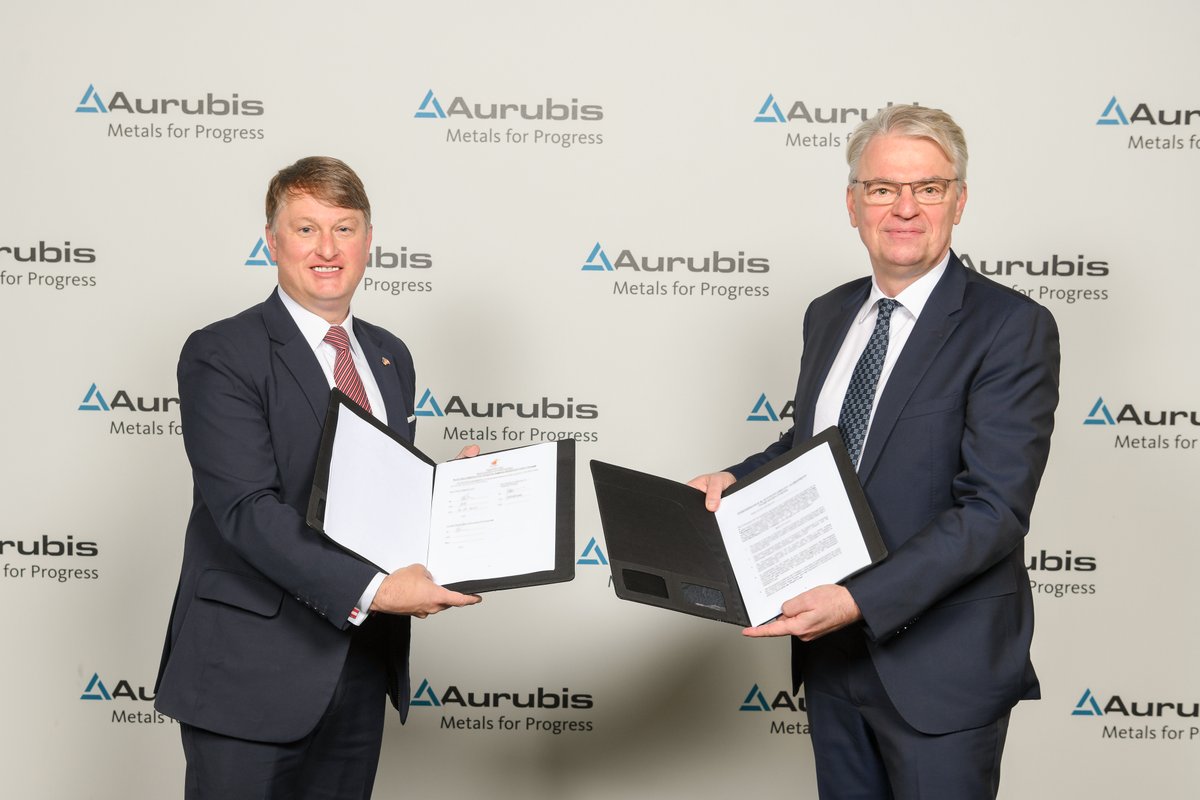 gdecd's tweet photo. .@Aurubis_AG, one of the leading recyclers of copper, precious metals, and non-ferrous materials worldwide, will invest $340 million (€300 million) in a state-of-the-art recycling and secondary smelting facility for multi-metal recycling in Augusta.
https://t.co/uSTOFWhYFw https://t.co/WmREmpFoLx