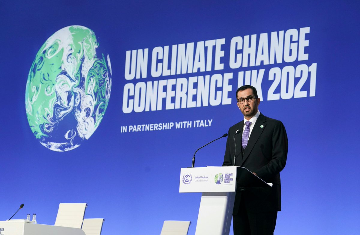 The world faces a great challenge and also a time of great opportunity. If affirmed as host of #COP28 in 2023, the UAE would support the international community with a practical, ambitious agenda that highlights opportunity and drives change. #COP26 #UAEforClimate