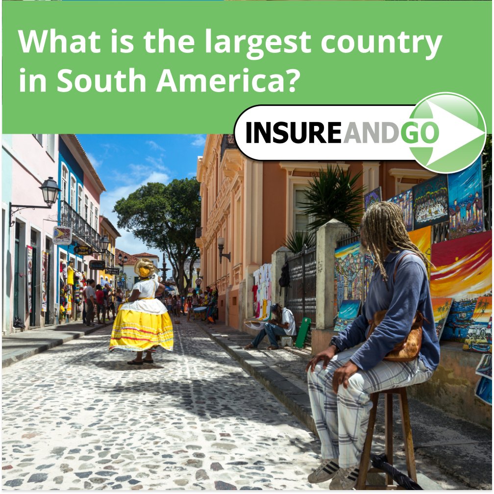 InsureandGo's tweet photo. π The largest country in South America is Brazil, spanning over 8,515,767 kmΒ².
In fact, itβs the fifth largest country in the whole world! π
#InsureandGo #TravelTrivia #SouthAmerica #LargestCountry https://t.co/3lp2A6Tauy