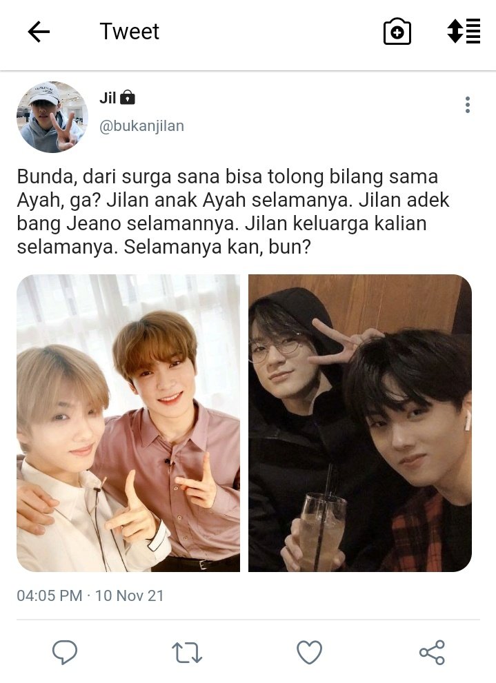 - Jisung, Jaehyun, &amp; Jeno one tweet AU -

Ketikan abang bener.