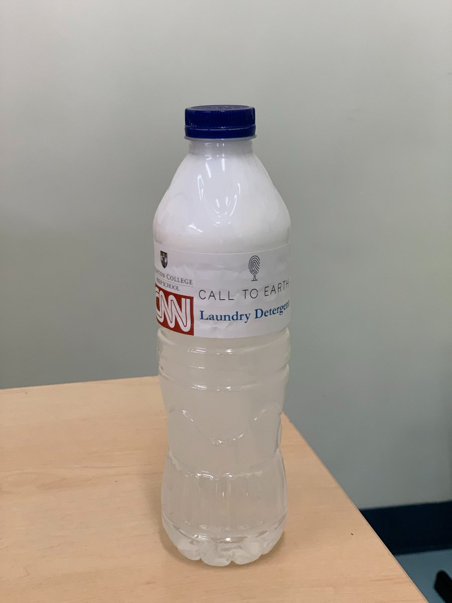 BCAbuDhabi's tweet photo. Prep School pupils were excited to recycle and reuse plastic bottles to store homemade laundry detergent as part of @CNN’s #CallToEarth Day!
#BrightonCollegeAD #BCADSustainability #BCADPrep https://t.co/LHBiH2ulgp