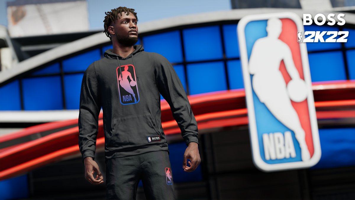 NBABrasil's tweet photo. A coleção #BOSSxNBA chegou no @NBA2K 22 para você jogar chique e confortável! 🤩🏀🎮
#NBA2K https://t.co/efNaJtiCwz