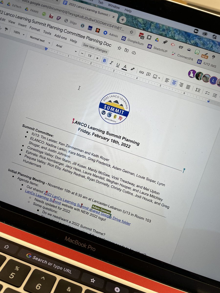 IU13EdTech's tweet photo. Planning day kick-off for our LanCo Learning Summit #lancolearns with @PequeaValleySD @ELANCOSD @IU13IMS @CVBuckskins @GoMounts https://t.co/XtZgJU5ekF