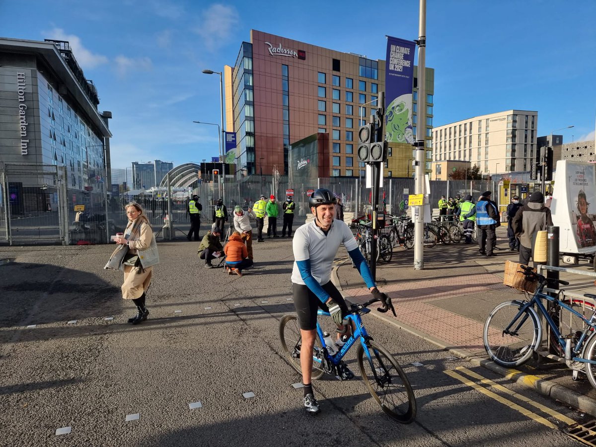 I've arrived back at #COP26! Today is Transport Day so I'm looking forward to some positive discussions in this area.

As a priority we must speed up the transition to lower emission vehicles. We all have a part to play, and cycling is a great way to make an individual impact.