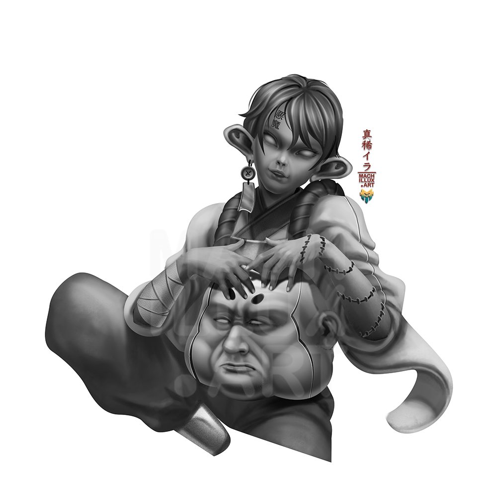 MachilluxArtist's tweet photo. Step 2 is always black and white version. This is the important part to create dimension of object. It’s true that it could be done in another way. I just like this way😂
I love doing art ❤️ #Machillux #NFTs #artist #ThaiNFT https://t.co/idzkQcZ5JF