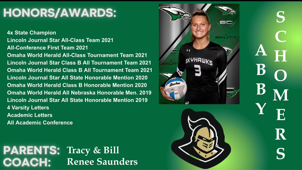 SkuttCatholic's tweet photo. Congratulations to Abby Schomers of @SkuttCatholicVB on signing to play volleyball with @UCF_Volleyball! https://t.co/r71JJ7qFxb