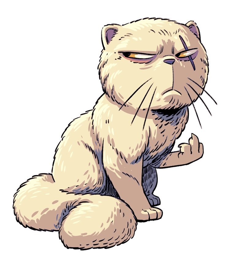 Cat being a cat. Check out Samson, in my new graphic novel “The Witch of Wickerson”. Support the book on Kickstarter.😻😻😻 kickstarter.com/projects/derek…