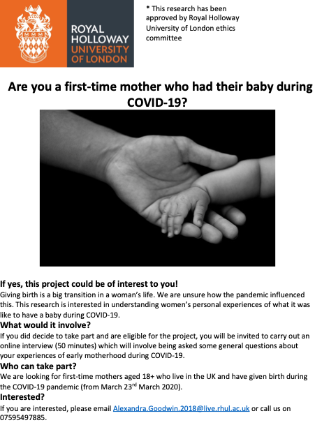PRIMERU3's tweet photo. A study looking for first-time mothers who had their babies during COVID-19. #firsttimemother #baby #newborn #COVID19 https://t.co/2D67dFpm5q