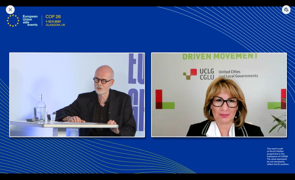 agenda21culture's tweet photo. #Listen2Cities #COP26
"We need to better connect the localisation of #SDGs with the European Urban Agenda and all programmes supporting LRGs around the world, like Knowing your City or the #SevenKeys. The @GlobalTaskforce and our Townhall process can be places for this." https://t.co/RrQgmtg0Q6