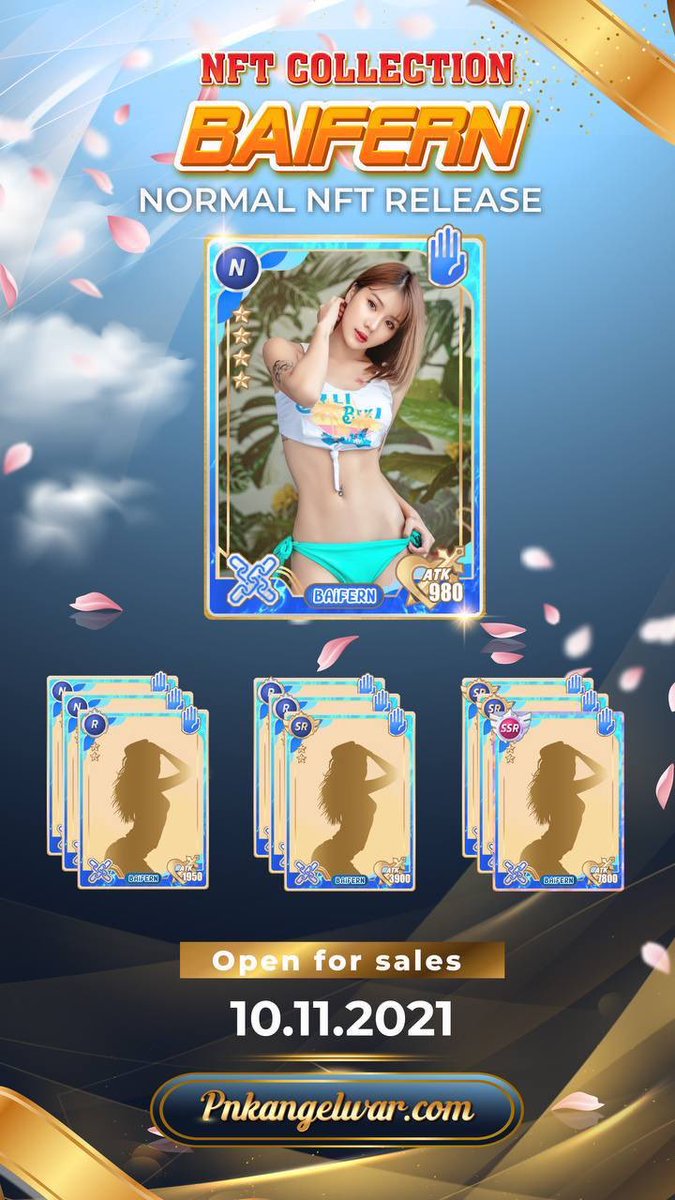 R U ready? cuz we are READY 🤩
The wait is finally over!
NFT COLLECTION BAIFERN is now open for sale 🎉
She is so Adorable 😍

Open Gacha Now 🥂
Pnkangelwar.com 
10.11.2021 20:00 PM

#Pornkub #NFT #Crypto #Binance  #Gamefi #PNK #Playtoearn