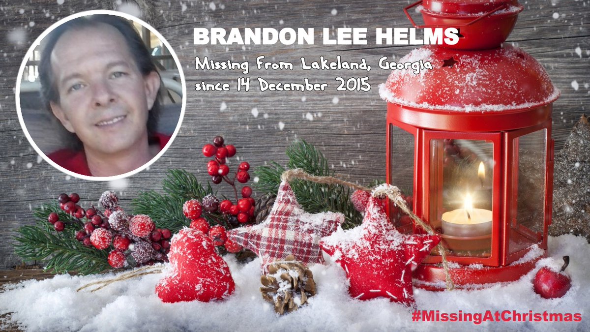 MisPersSupport's tweet photo. Brandon Lee Helms was 42yrs old when he went missing on 14 December 2015 from Lakeland, Georgia https://t.co/Zt3RWf35Ga #MissingAtChristmas #FindBrandon #MissingPersonsSupport https://t.co/1q5yL9Y8z7