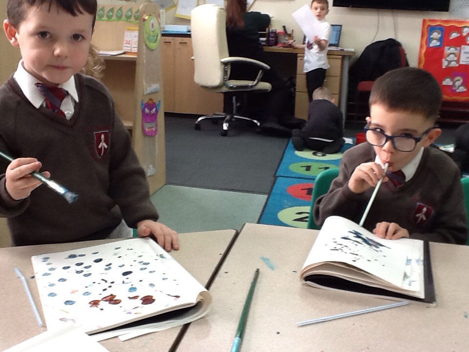 ThomasYear1's tweet photo. We have been blow painting in art. https://t.co/nzZJCDEJFd