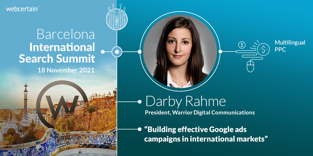 I'm very excited to be speaking at the International Search Summit at the World Trade Center Barcelona on November 18th! Use the code ISSDR for 15% off tickets: bit.ly/3BWOtHK
@WebCertain #IntSS