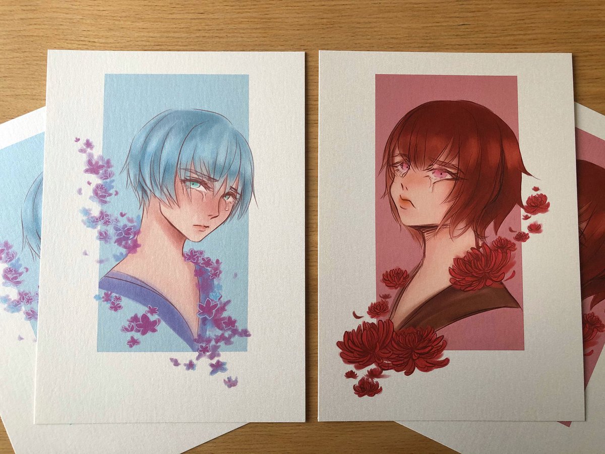 Heijkl's tweet photo. My very first prints &amp; business cards !! It felt surreal when I received them, the print turned out so pretty :,> I cannot wait to bring them with me to my first convention as an artist ! ^-^ https://t.co/Qr1wc8NPqY