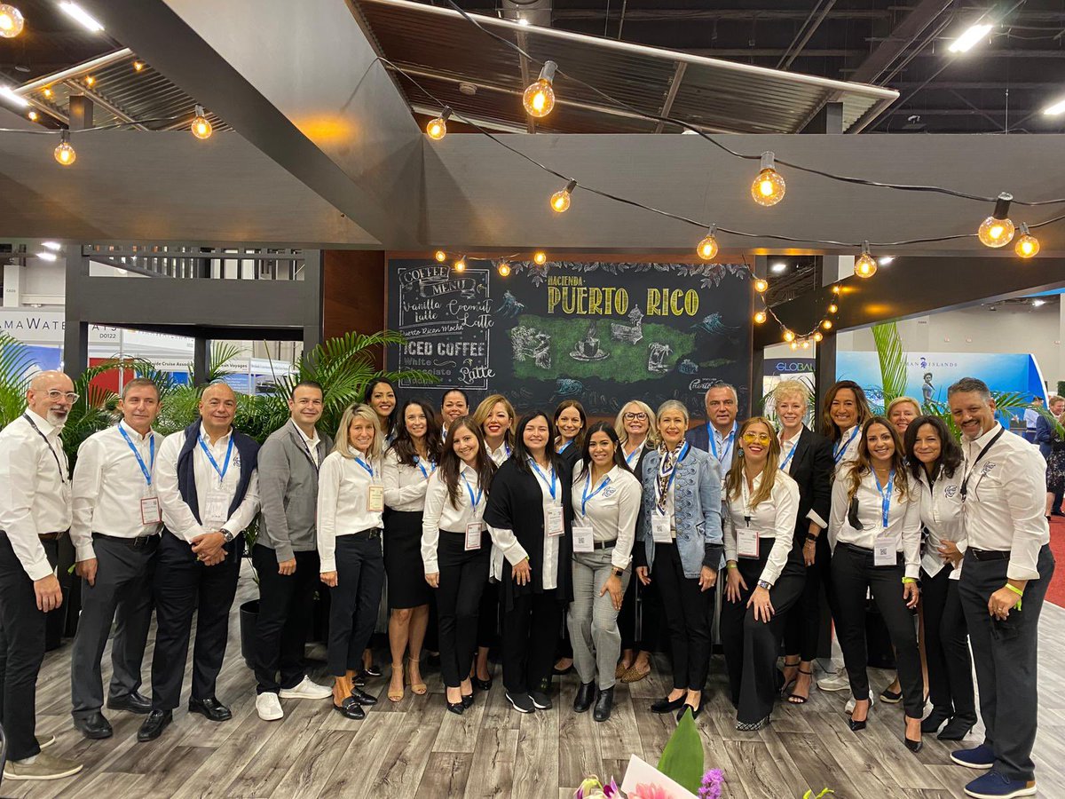 MeetingsInPR's tweet photo. Our #DiscoverPuertoRico team and partners are thrilled to be at #IMEX2021. Be sure to stop by our coffee hacienda at Booth #D013 for a boost of tropical energy to get you through the last leg of the show! 🇵🇷☕️ https://t.co/7ND3YH50hx